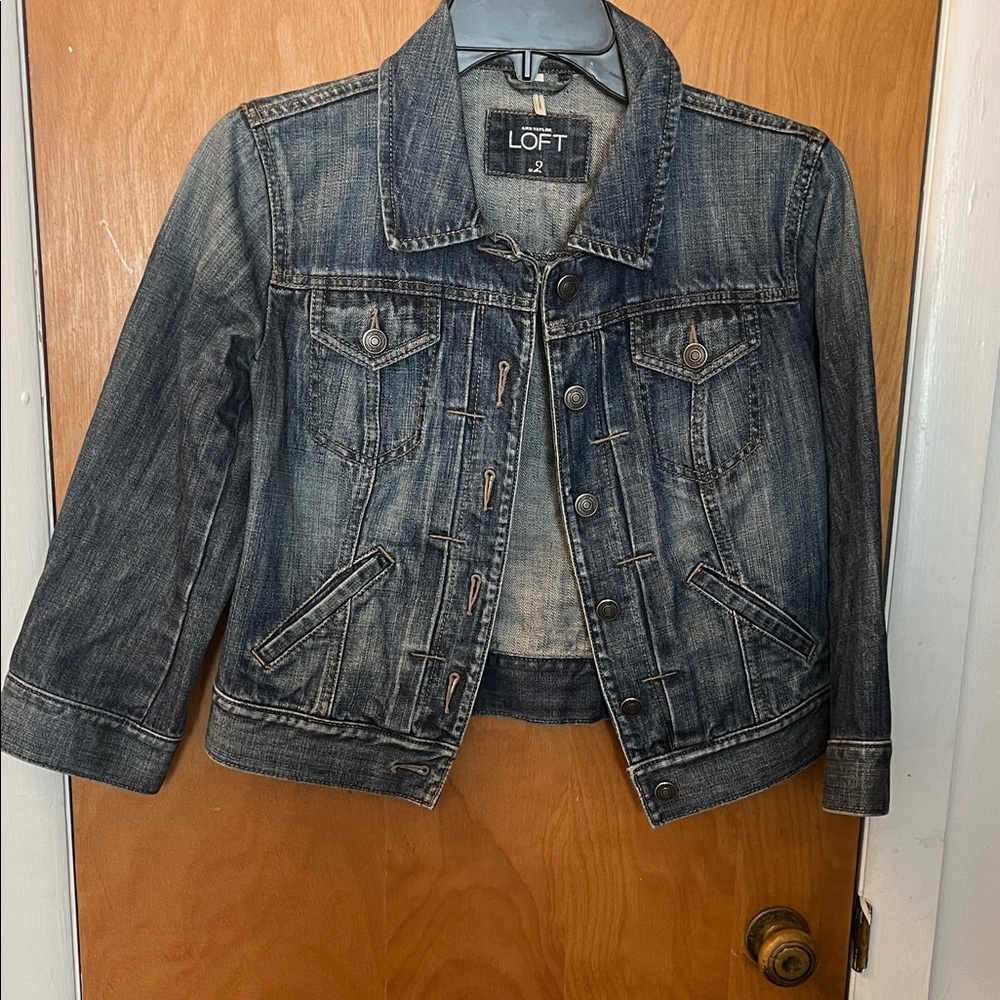 LOFT Dark Blue Denim Jacket